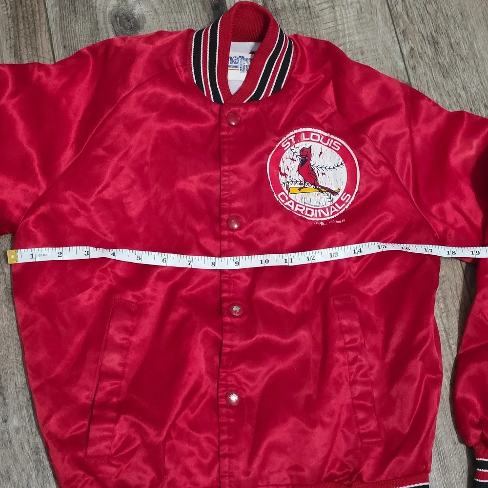 St. Louis Cardinals Vintage 90's Satin Red Bomber Jacket